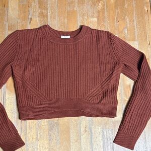 Wilfred Free Cropped Ribbed Sweater